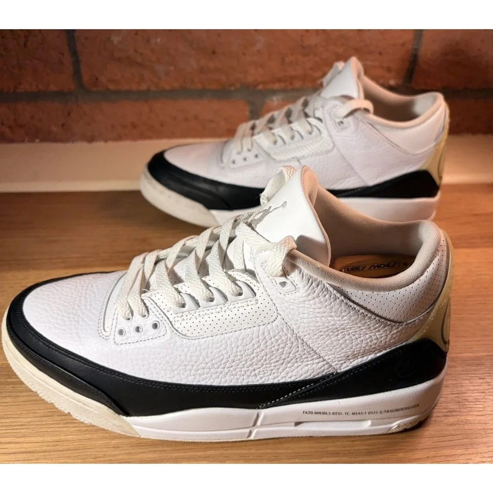 Size 10.5 - Jordan 3 Retro SP x Fragment Design Mid White DA3595-100 Pre-owned